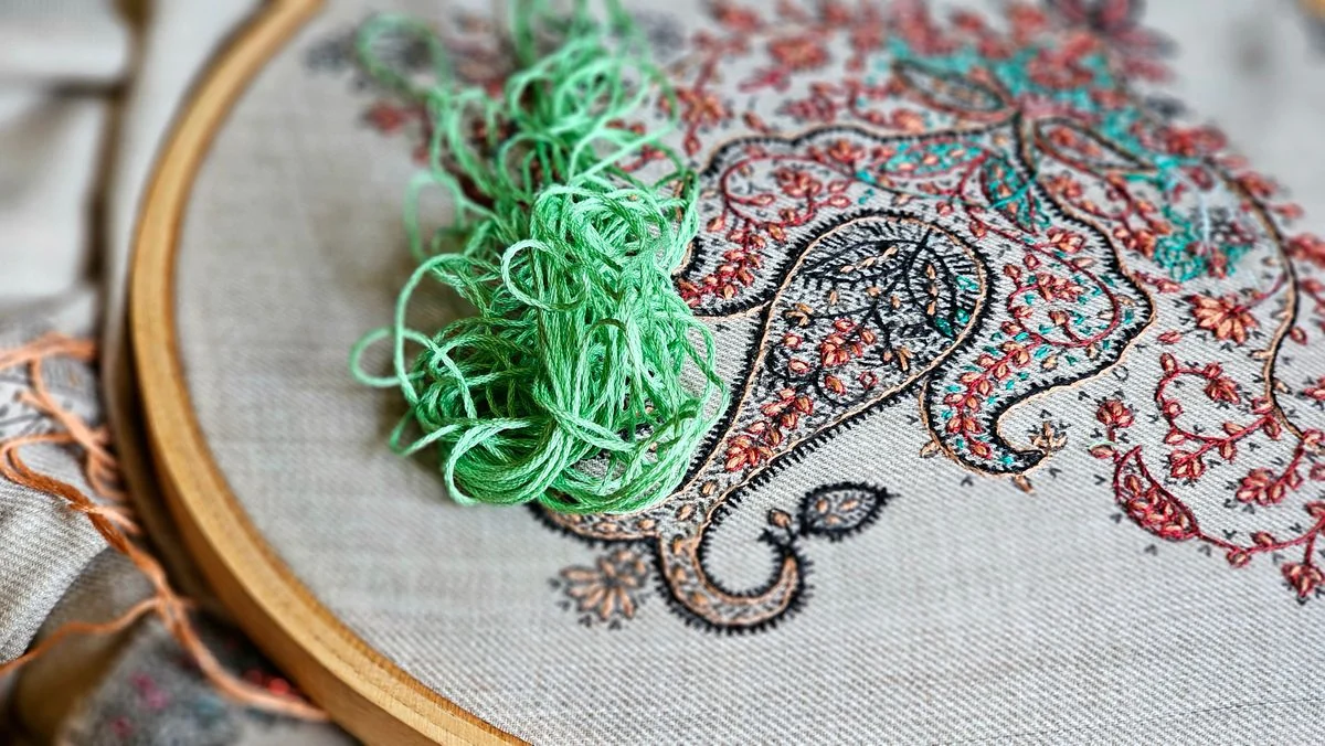 Complex, multi-layer embroidery