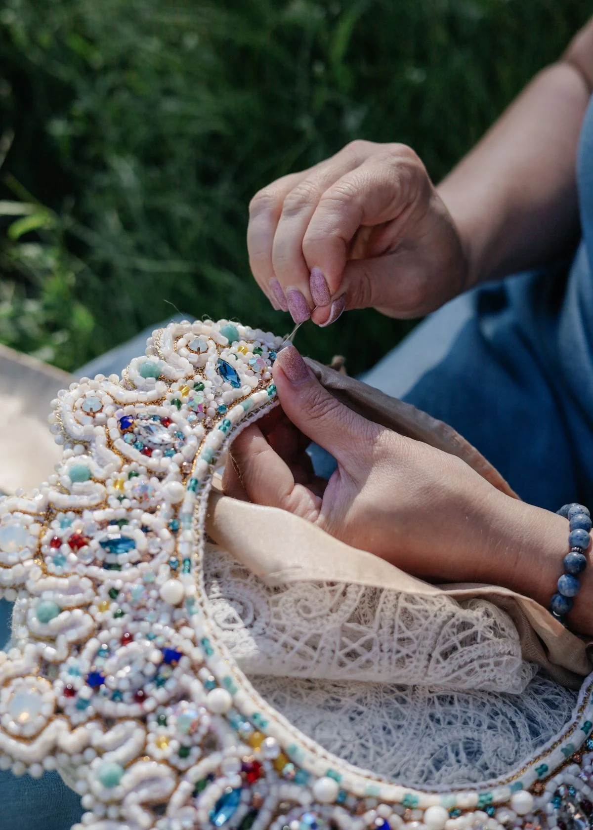 Dimensional embroidery & beadwork