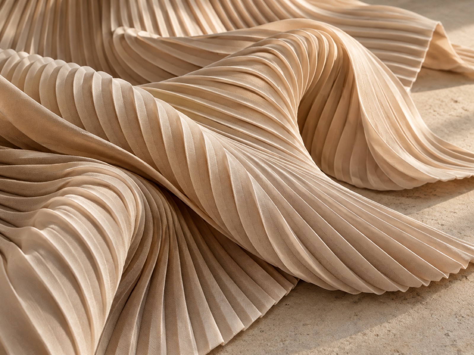 Illustrative pleating study
