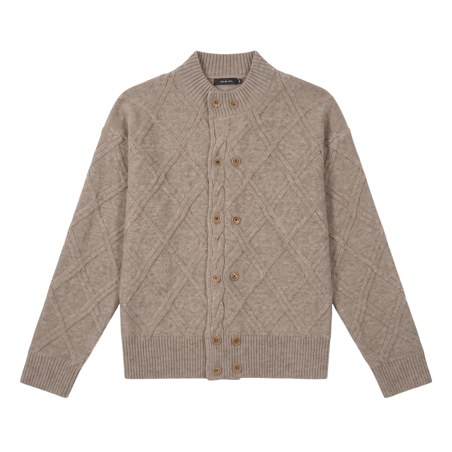High-button knit cardigan — Garment view 5