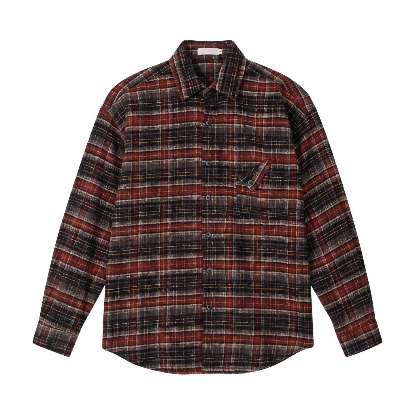 Checked button-front shirt — Garment view 5