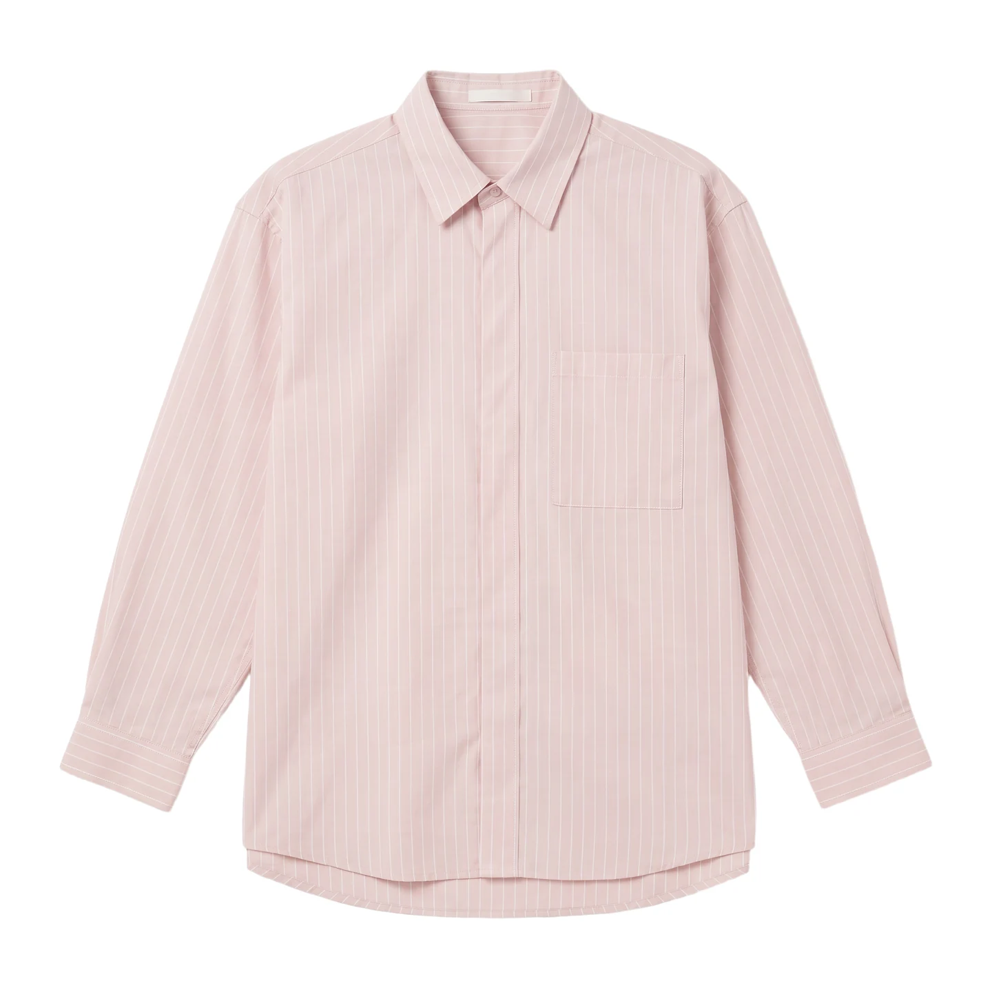 Fine-stripe button-front shirt — Garment view 5