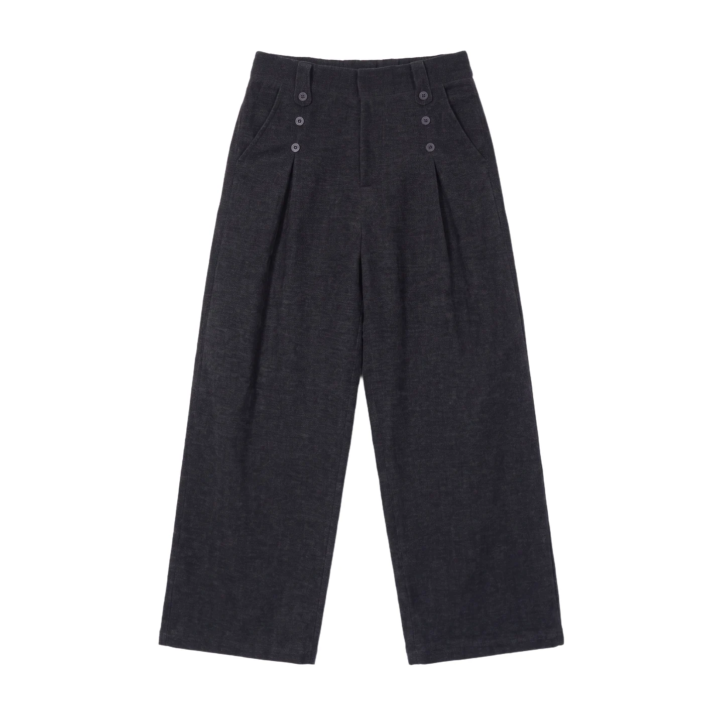 Button-tab wide trousers — Garment view 5