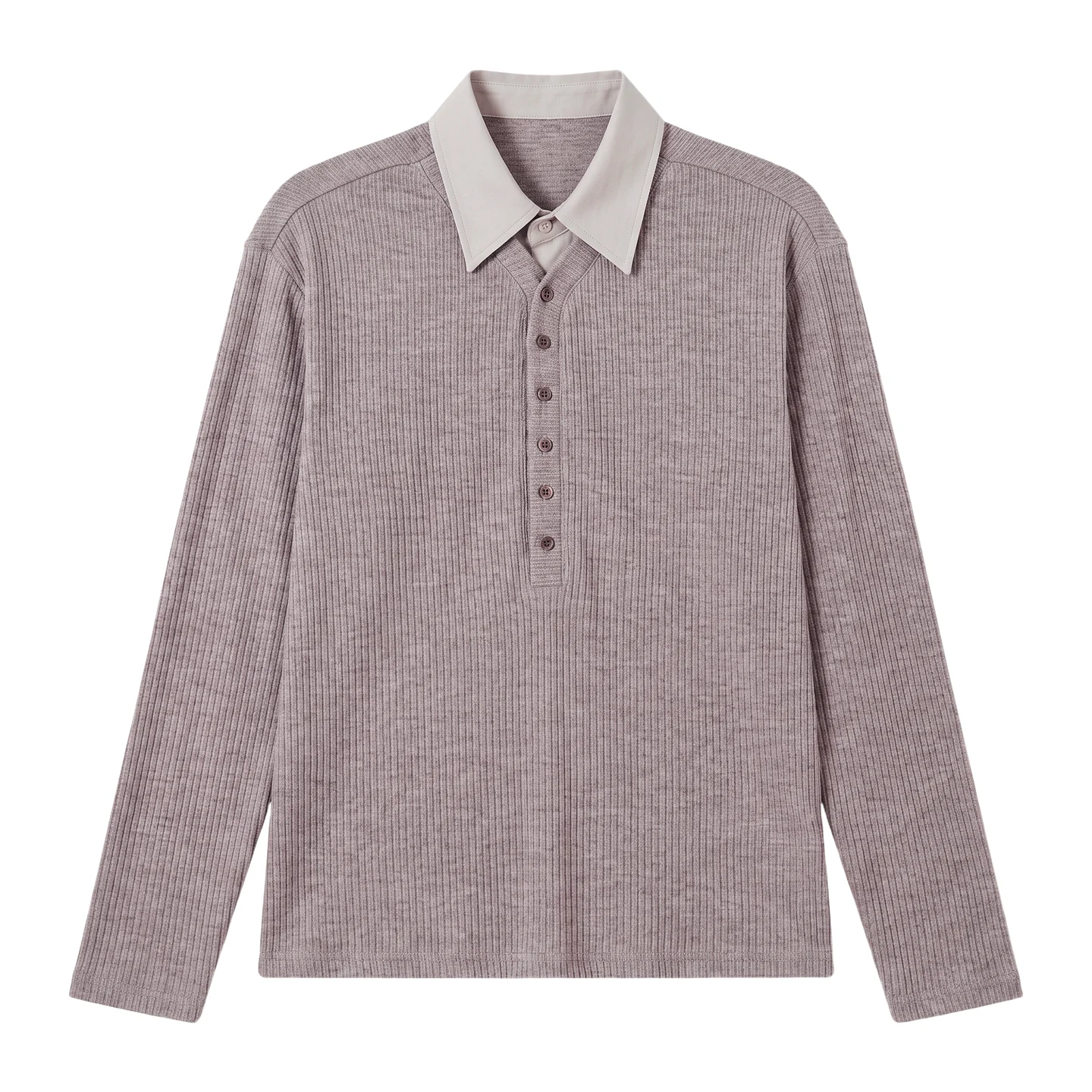 Collared knit polo — Garment view 5