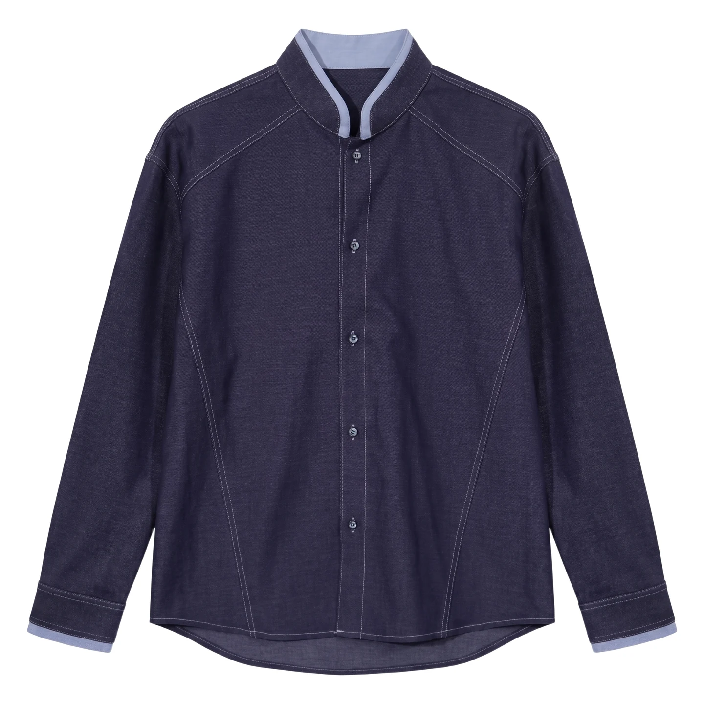 Band-collar shirt — Garment view 5