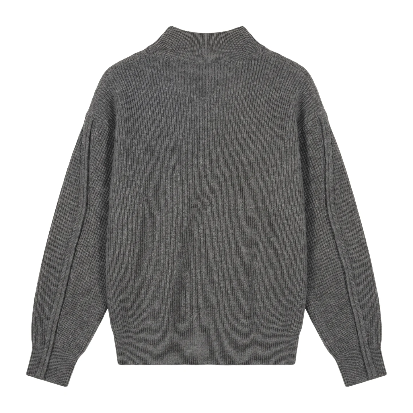 Ribbed mock-neck knit — Garment view 5