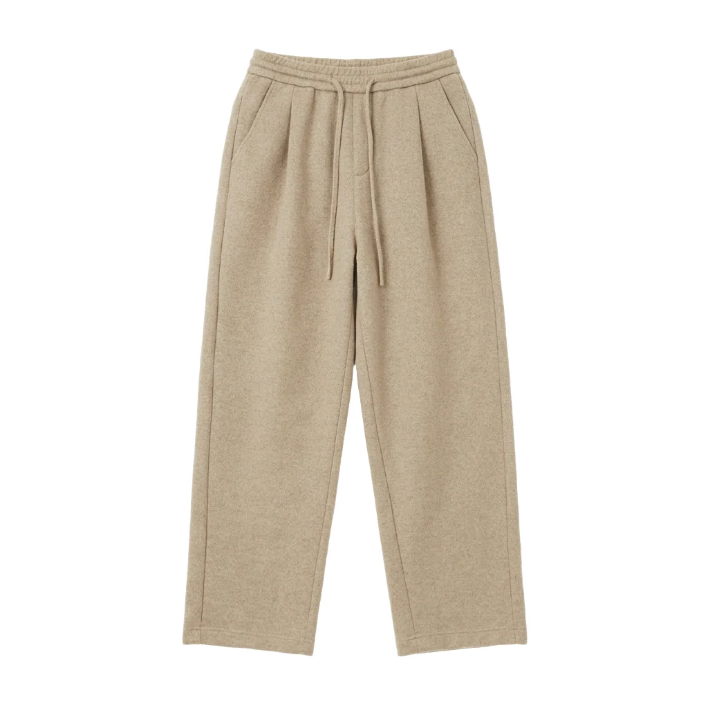 Drawstring relaxed trousers — Garment view 5