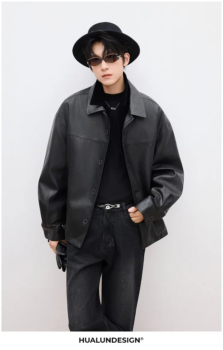 Collared zip jacket — On model 4