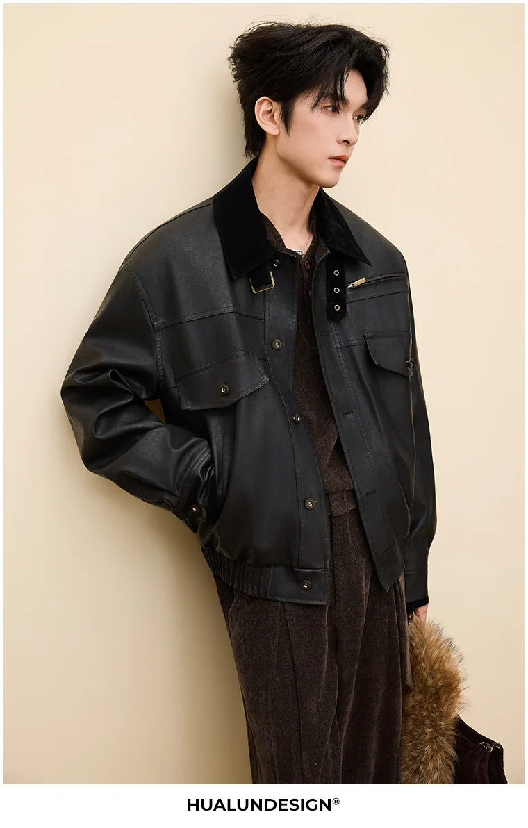 Four-pocket flight jacket — On model 4