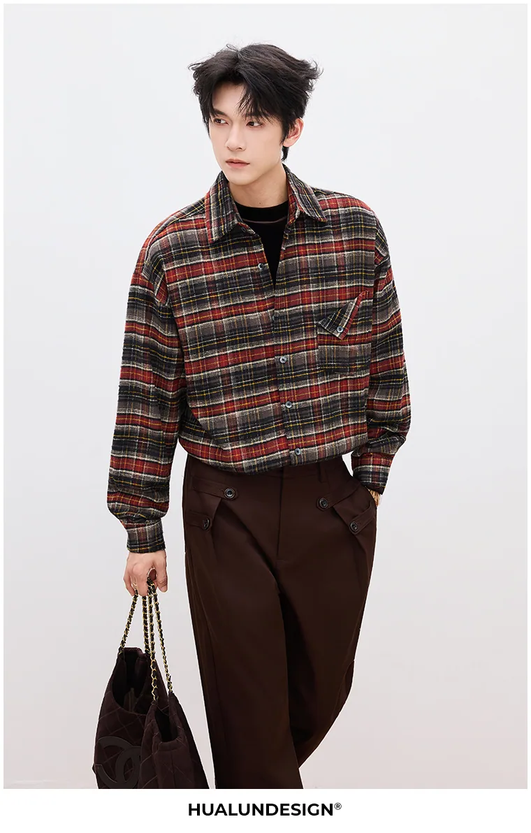 Checked button-front shirt — BBX2627