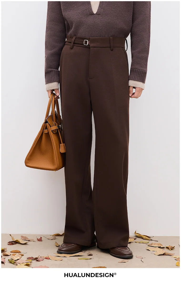 Tab-waist straight trousers — FJ60549H