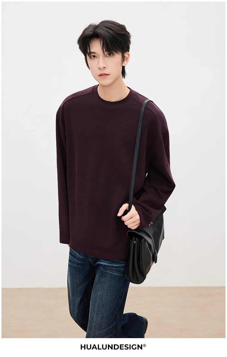 Clean crewneck top — On model 2