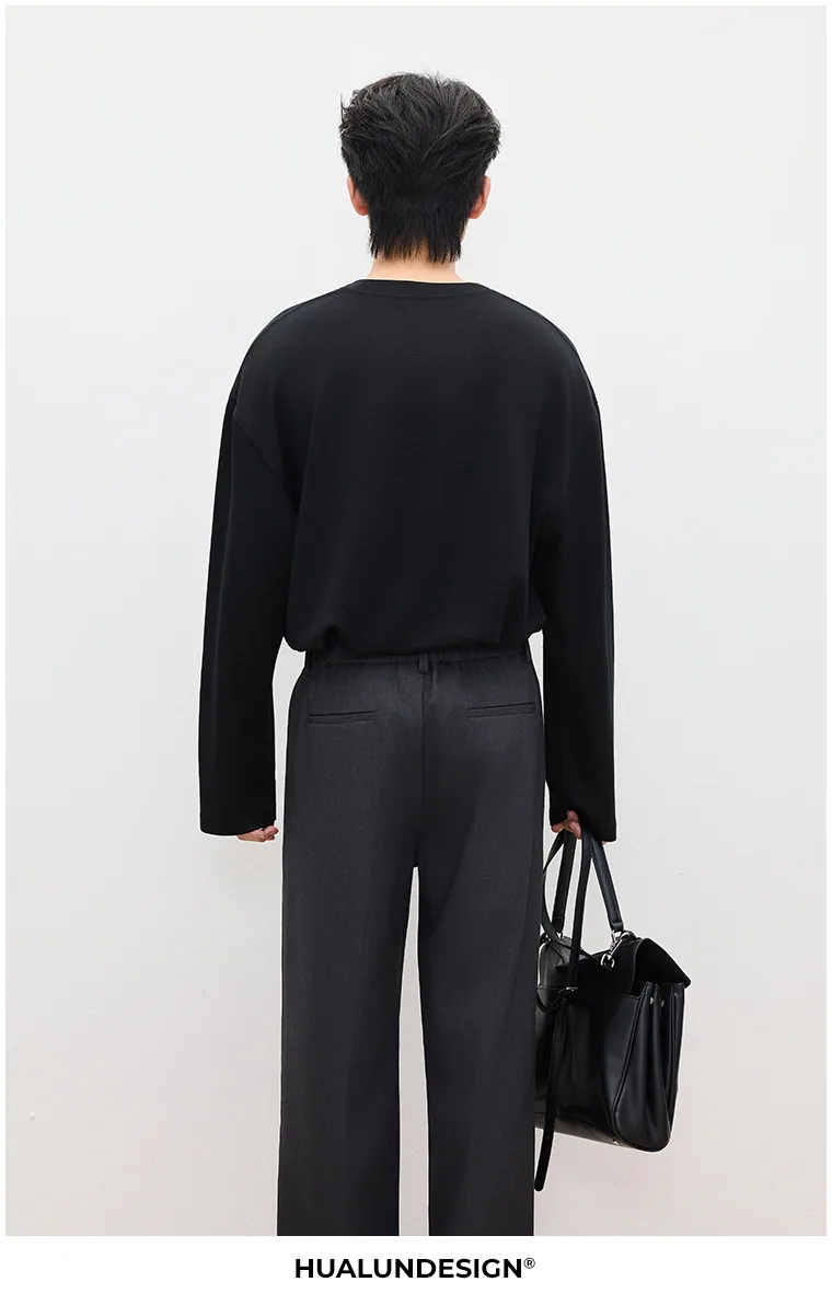 Clean crewneck top — On model 4