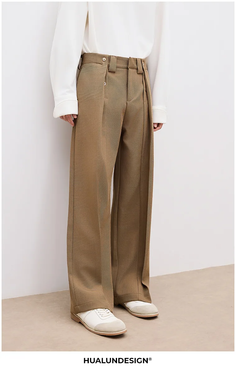 Deep-pleat tailored trousers — HL25331