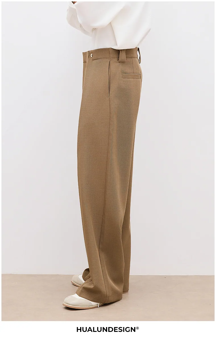 Deep-pleat tailored trousers — On model 2