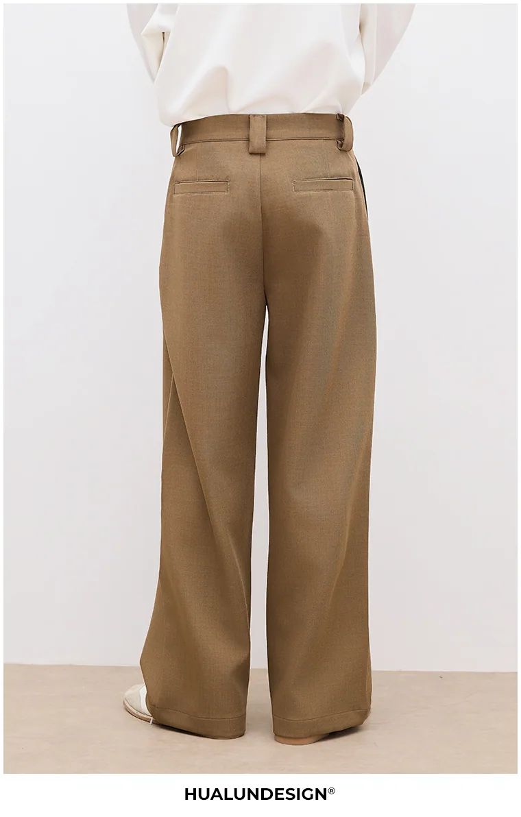 Deep-pleat tailored trousers — On model 3