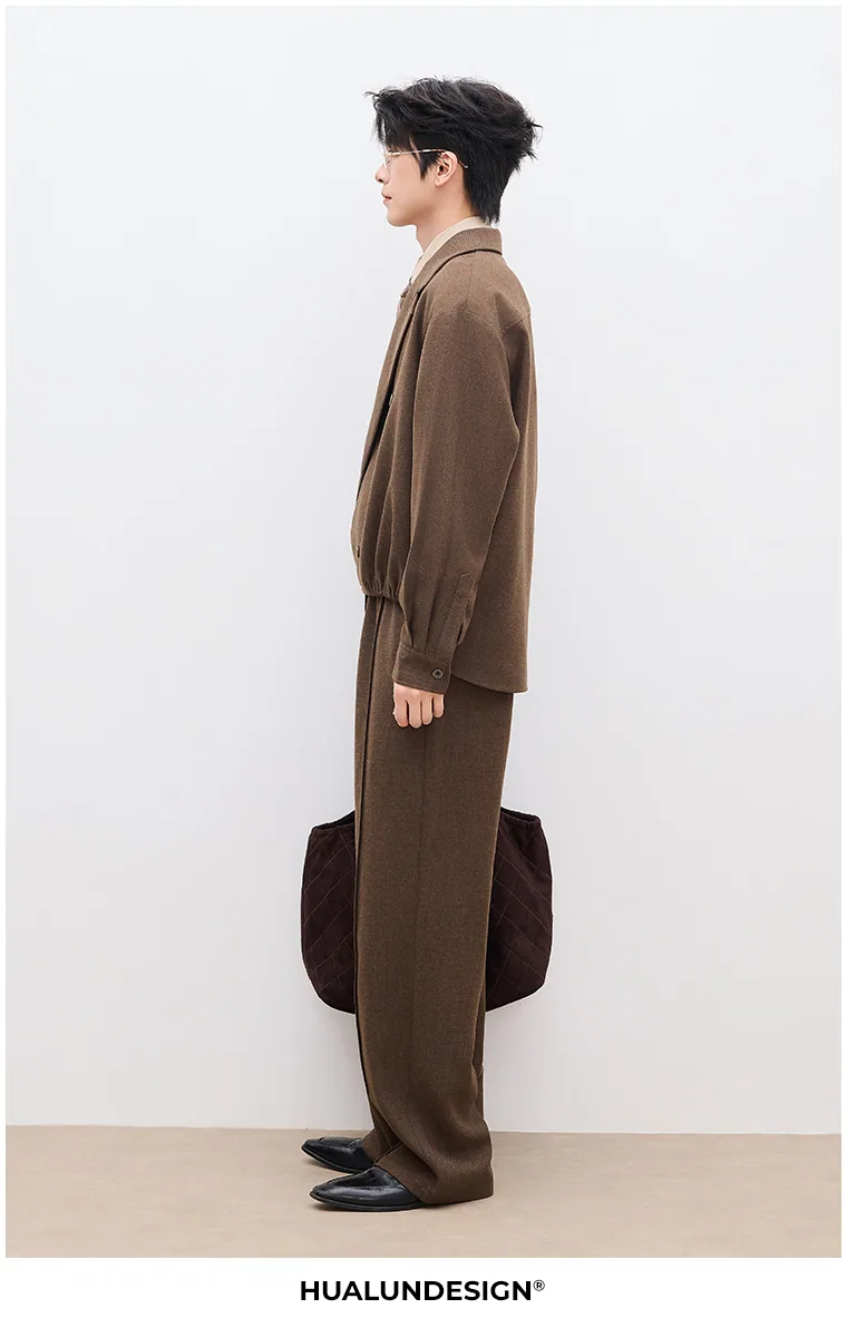 Layered-lapel jacket set — On model 2