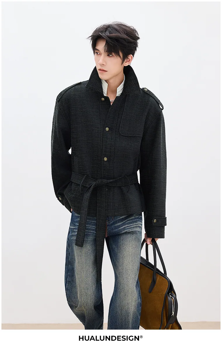Relaxed button jacket — HL26887