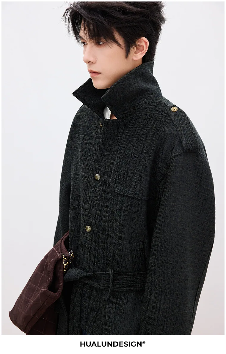 Relaxed button jacket — On model 2