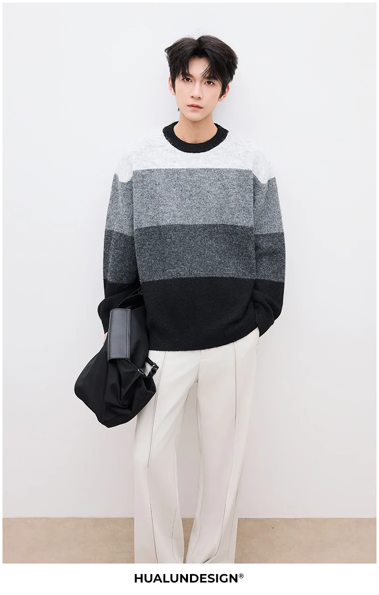 Colour-block crewneck — HL8637