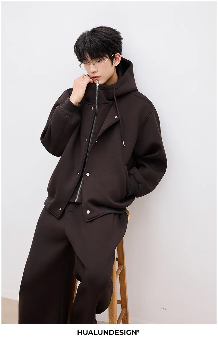 Hooded jacket & trouser set — On model 3