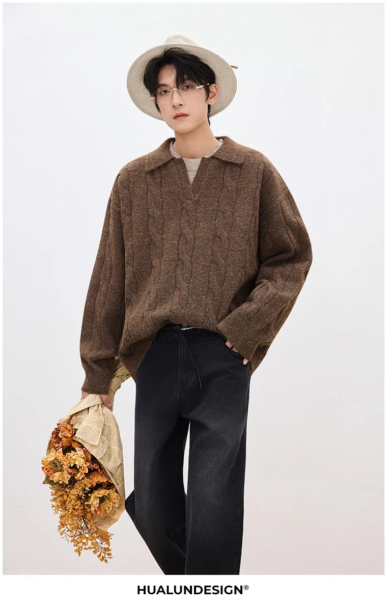 Cable-knit polo — SKP1691