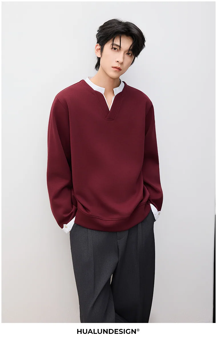Contrast-collar polo top — VIP21609